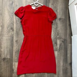 Red Silk Maggy London Dress w Flaw